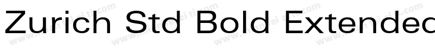 Zurich Std Bold Extended字体转换